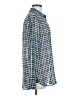 C. Wonder 100% Polyester Checkered-gingham Blue Long Sleeve Blouse Size M - photo 4