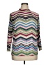 Cato Chevron-herringbone Silver Turtleneck Sweater Size XL - photo 1