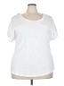 Contour White Short Sleeve Top Size 22 - photo 1