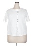 Unbranded 100% Polyester White Short Sleeve Top Size 2XL - photo 1