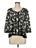 Maeve 100% Rayon Black 3/4 Sleeve Blouse Size 6 - photo 1
