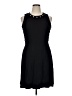 Worthington Solid Black Cocktail Dress Size 14 - photo 1