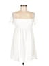 Unbranded 100% Polyester White Casual Dress Size M - photo 1