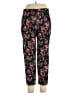 Sugar Lips 100% Polyester Floral Black Casual Pants Size L - photo 1