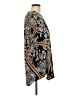 Alfani Paisley Black Long Sleeve Top Size L - photo 4