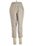 Apana Solid Tan Casual Pants Size L - photo 2