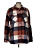Member's Mark 100% Recycled Polyester Plaid Brown Coat Size L - photo 1