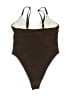 Unbranded Solid Brown One Piece Swimsuit Size L - photo 2