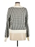 Unbranded 100% Acrylic Houndstooth Ivory Gray Pullover Sweater Size M - photo 1