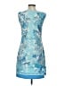 Barbara Gerwit Print Blue Cocktail Dress Size S - photo 2