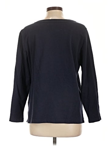 Karen Scott Sport Long Sleeve Henley (view 2)