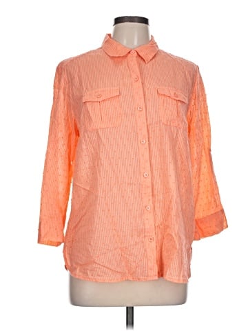 Studio Works 3/4 Sleeve Button-Down Shirt (view 1)
