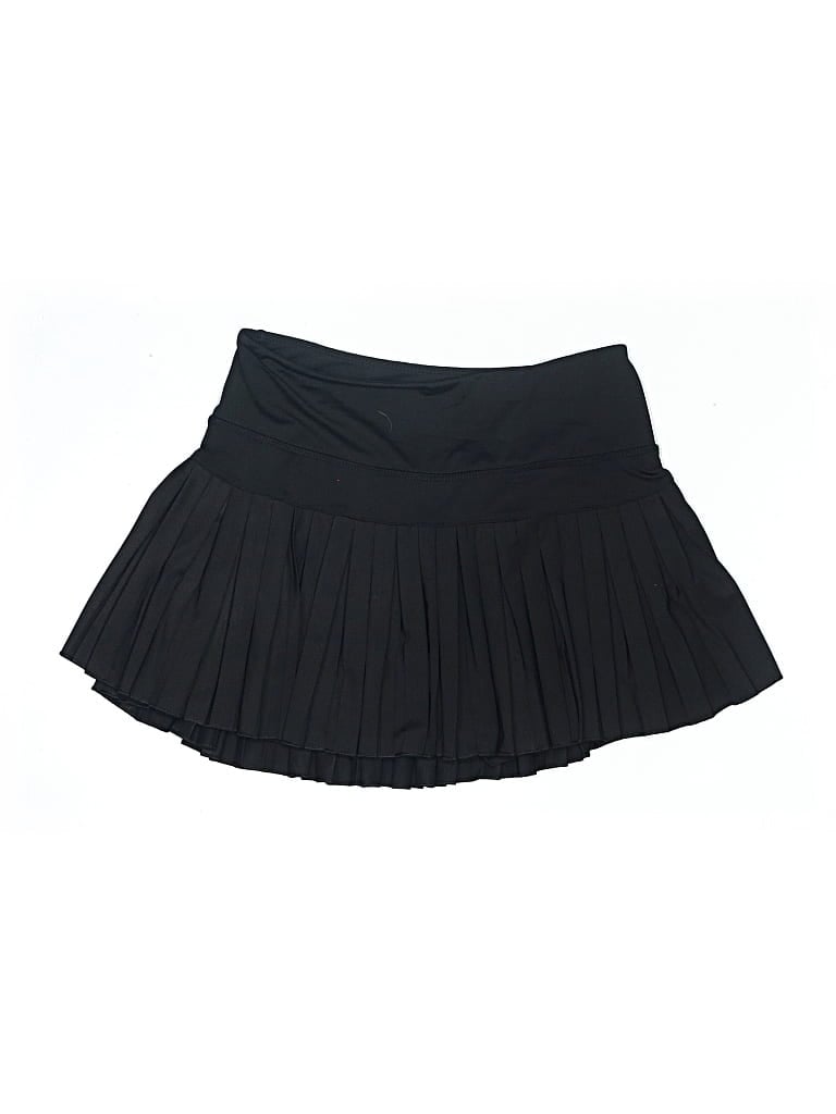 Gold Hinge Skort: Black Solid Pattern Bottoms - Size Small