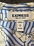 Express Print Blue Long Sleeve Blouse Size S (petite) - photo 7