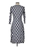 Boden Chevron-herringbone Blue Casual Dress Size 10R - photo 2