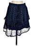 TRYB 100% Viscose Stars Blue Casual Skirt Size S - photo 1