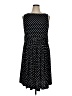 Taylor Polka Dots Black Casual Dress Size 14 - photo 1