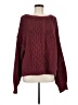 Free People Burgundy Pullover Sweater Size M - photo 1