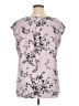Elle Floral Purple Sleeveless T-Shirt Size XL - photo 2