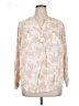 Torrid Floral Ivory Long Sleeve Blouse Size 1X Plus (1) - photo 1