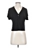 Amour Vert Black Short Sleeve Henley Size S (estimated) - photo 1