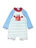 Little Me 100% Polyester Blue Long Sleeve Onesie 9-12 MO / 12 MO - photo 2