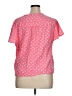 Gap Hearts Pink Short Sleeve Blouse Size XL - photo 2