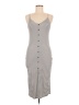 Shein Stripes Gray Casual Dress Size 6 - photo 1