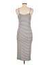 Shein Stripes Gray Casual Dress Size 6 - photo 2