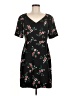 Draper James 100% Polyester Floral Black Casual Dress Size 6 - photo 1