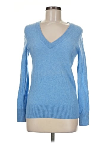 Aqua Cashmere Pullover Sweater (view 1)