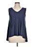 Agnes & Dora Blue Sleeveless Blouse Size L - photo 1