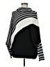 I.N. Studio Stripes Black Poncho Size M - photo 1