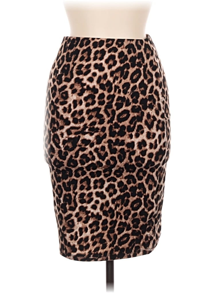 Pre-owned Popular 21 Casual Skirt In Brown