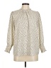 Carolina Belle 100% Polyester Polka Dots Ivory Long Sleeve Blouse Size M - photo 1