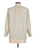 Carolina Belle 100% Polyester Polka Dots Ivory Long Sleeve Blouse Size M - photo 2