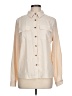 Unbranded 100% Polyester Color Block Ivory Long Sleeve Blouse Size L - photo 1