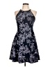 Soprano Paisley Blue Cocktail Dress Size L - photo 1