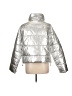 Assorted Brands 100% Polyamide Metallic Silver Snow Jacket Size 12 - photo 2
