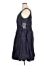 Donna Ricco 100% Silk Solid Blue Cocktail Dress Size 16 - photo 5