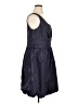 Donna Ricco 100% Silk Solid Blue Cocktail Dress Size 16 - photo 4