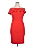 Eliza J Solid Red Cocktail Dress Size 12 - photo 1