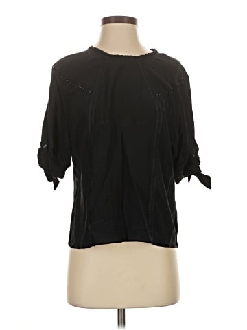 The Kooples 3/4 Sleeve Silk Top (view 1)