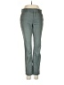 Ann Taylor LOFT 100% Cotton Chevron-herringbone Green Jeans Size 2 - photo 1