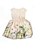 H&M 100% Polyester Floral Ivory Dress Size 6X - photo 1