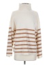 FRAME Stripes Ivory Turtleneck Sweater Size XS - photo 1