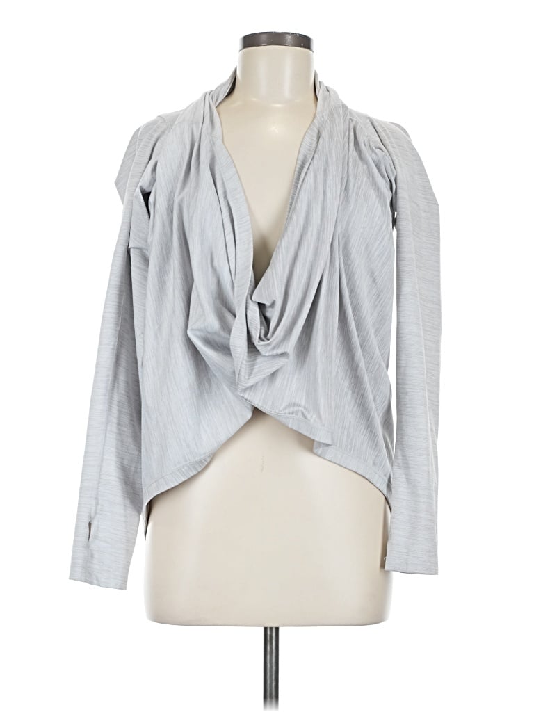 Pre-owned Zyia Active Long Sleeve Turtleneck In Gray