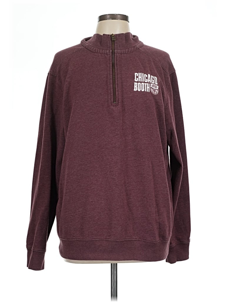 Pre-owned League Pullover Hoodie In Burgundy