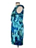 Connected Apparel Graphic Blue Cocktail Dress Size 10 (petite) - photo 5