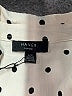 Haver 100% Polyester Polka Dots Ivory Long Sleeve Blouse Size M - photo 7